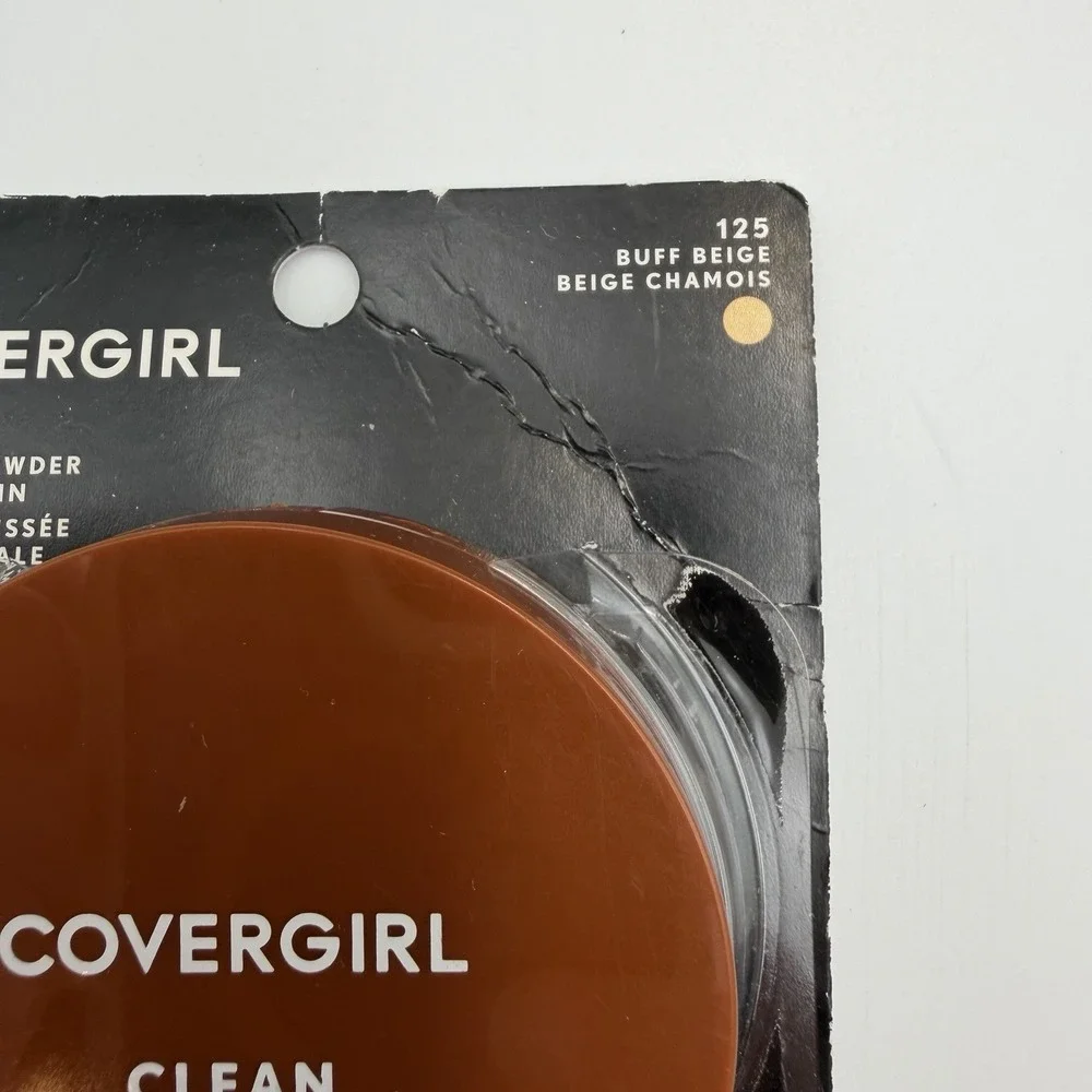 Covergirl Clean Pressed Powder Foundation 125 Buff Beige - Original Talc